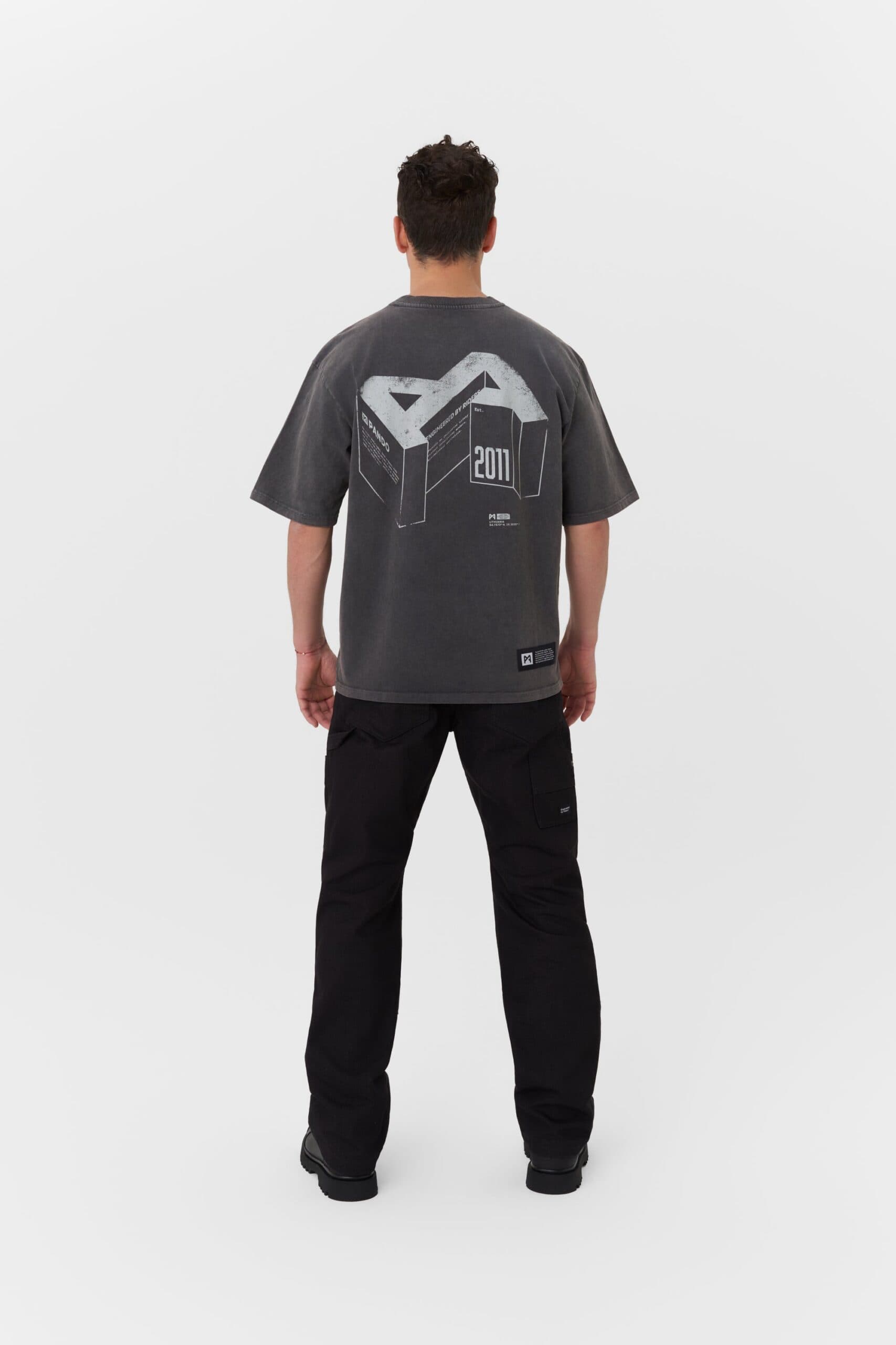 ALEX ORIGINS - ACID Washed Oversized T-Shirt for Bikers, Unisex