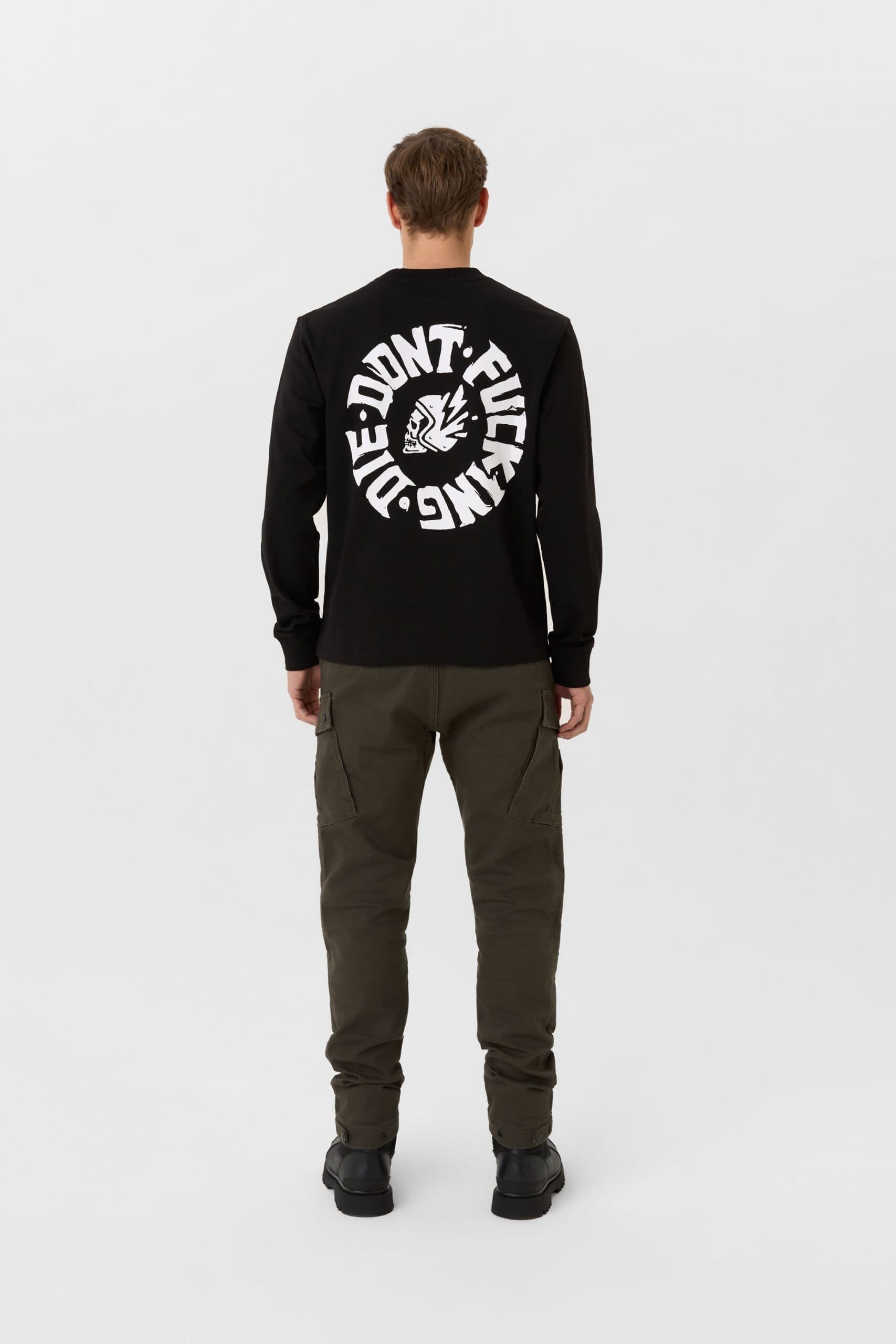 TOMMY DON'T DIE BLACK – Oversized Long sleeve T-shirt, Unisex