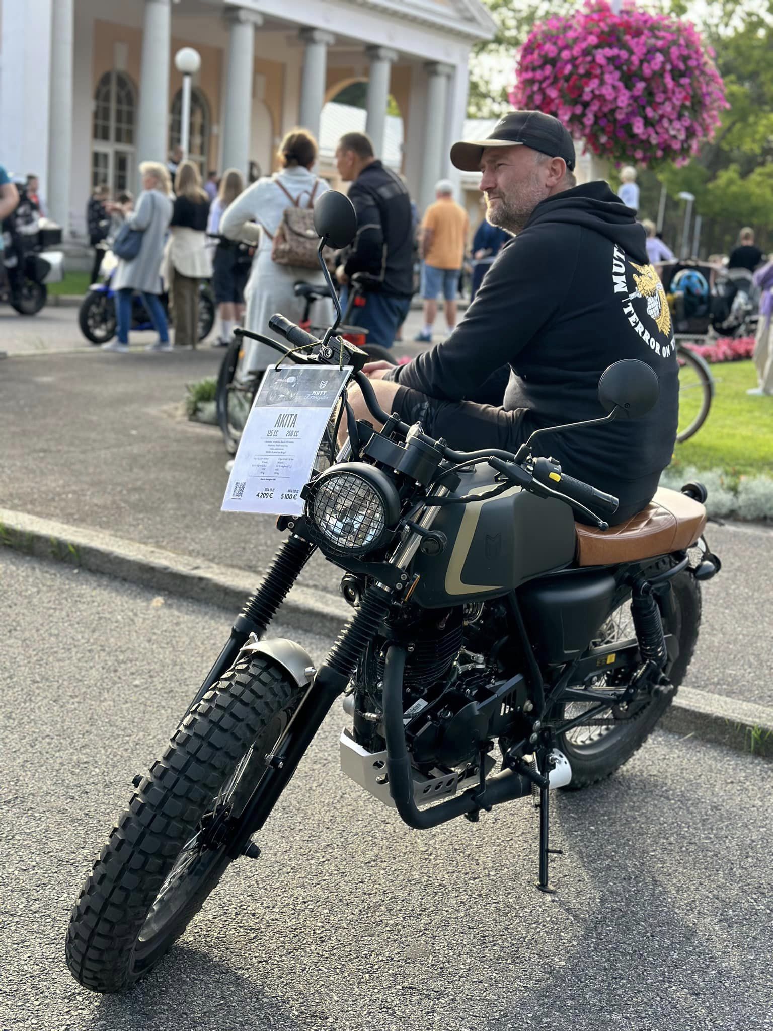 Motorock team with motorcycles