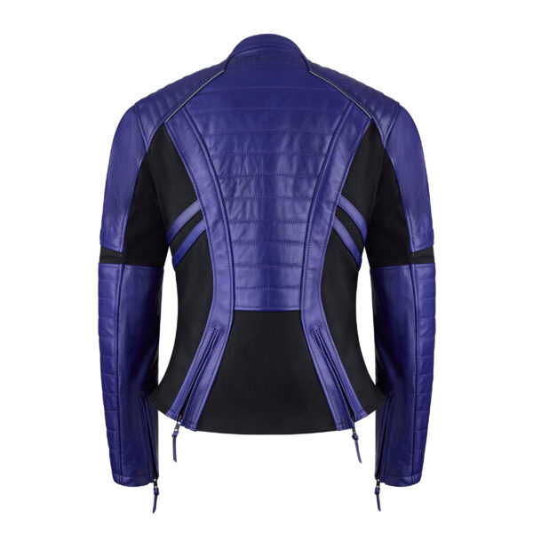 Amelia Purple Leather Jacket