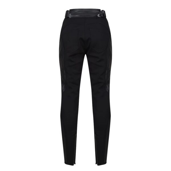 Fiona Black Leather Trousers