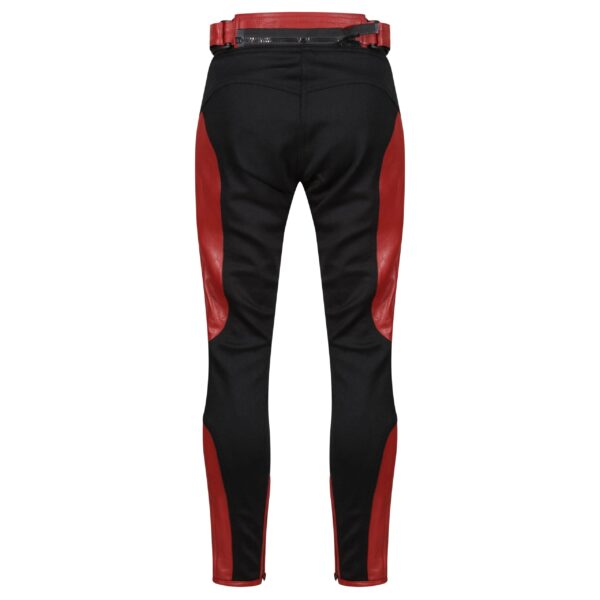 Fiona Red Leather Trousers