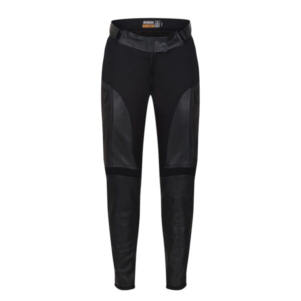 Fiona Black Leather Trousers