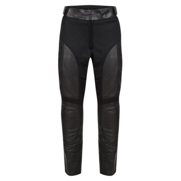 Fiona Black Leather Trousers