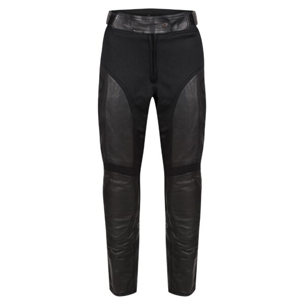 Fiona Black Leather Trousers