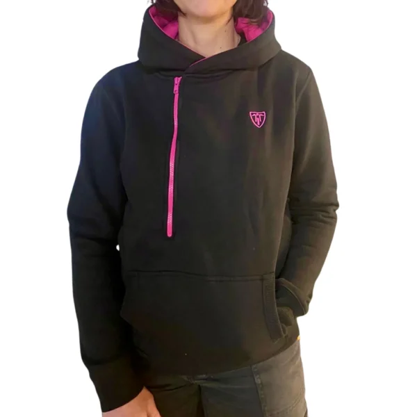 Helmet Hoodie (Pink/Black)