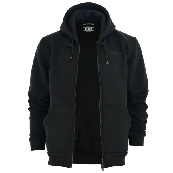 Meeste Distressed Logo Full-Zip Hoodie