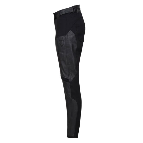 Fiona Black Leather Trousers