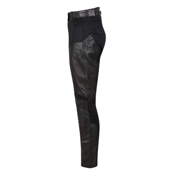 Fiona Black Leather Trousers