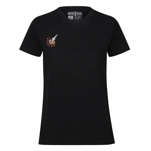 T-Shirt Spark Plug  (Black)