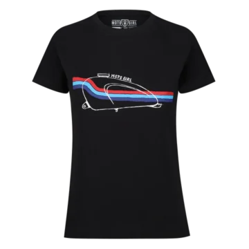 T-Shirt - Moto Tank (Black/Blue Stripe)