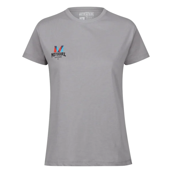 T-Shirt - MotoGirl Clothing Logo (Grey)