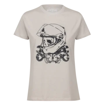 T-Shirt - Rose Skull (Sand)