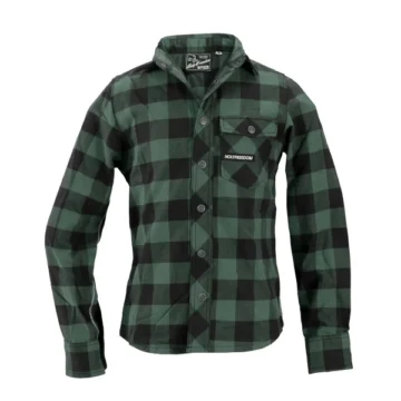 JESSIE JAMES GREEN FLANNEL SHIRT