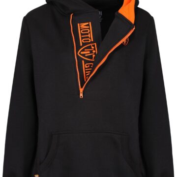 Helmet Hoodie - Black/Orange