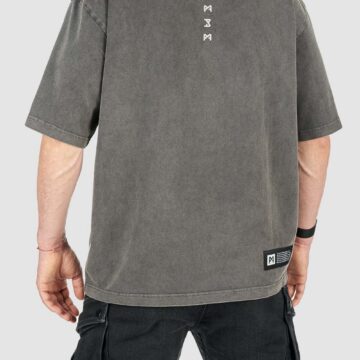 ALEX RUNA – ACID Washed Oversized T-Shirt for Bikers, Unisex