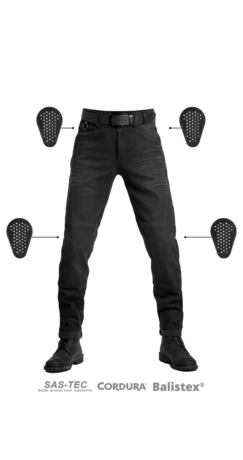 BOSS DYN 01 - mootorratta teksad Meeste Slim-Fit Cordura® ja BALISTEX