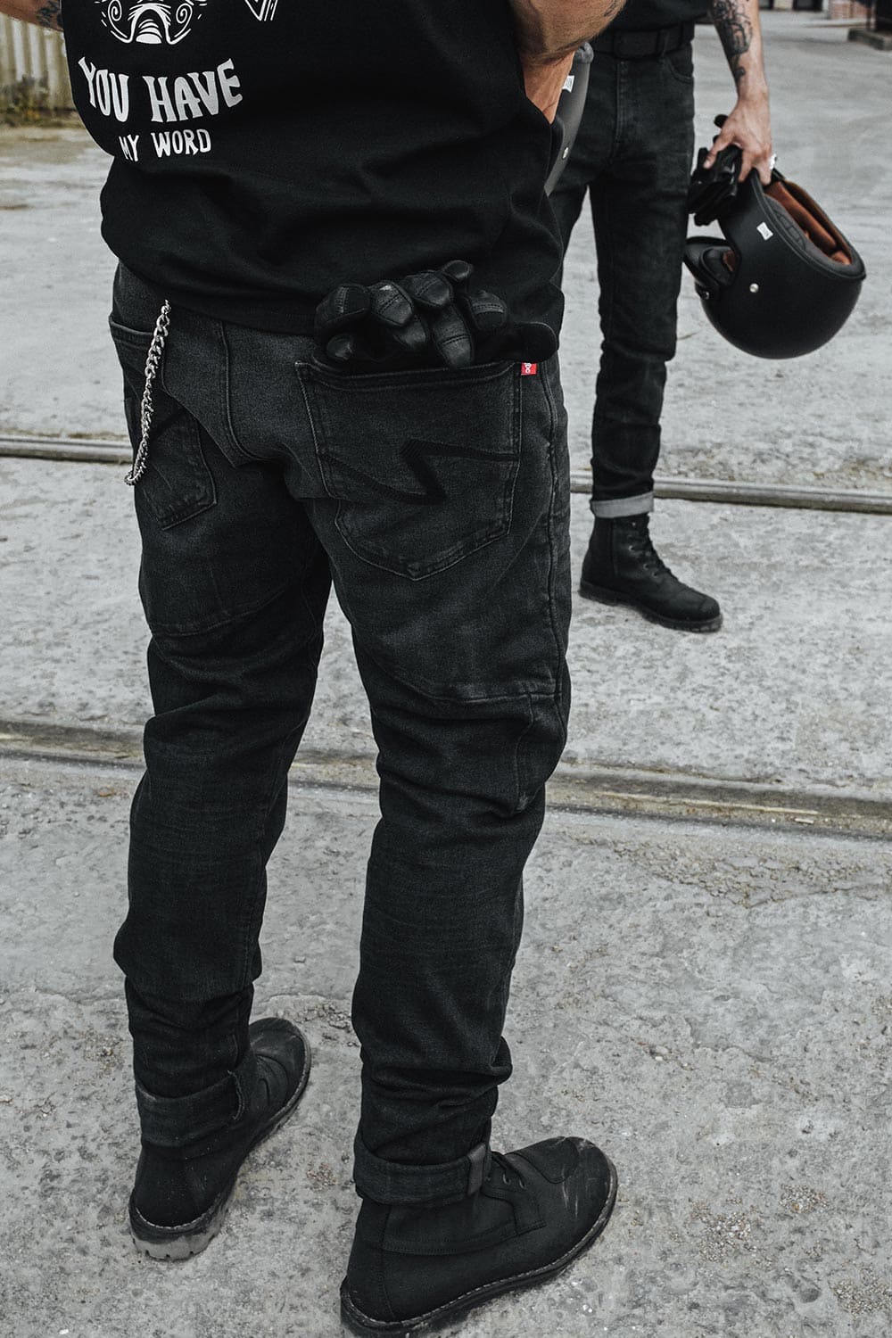 BOSS DYN 01 - mootorratta teksad Meeste Slim-Fit Cordura® ja BALISTEX