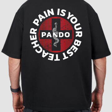 LUKE PAIN BLACK – Oversized T-Shirt for Bikers, Unisex