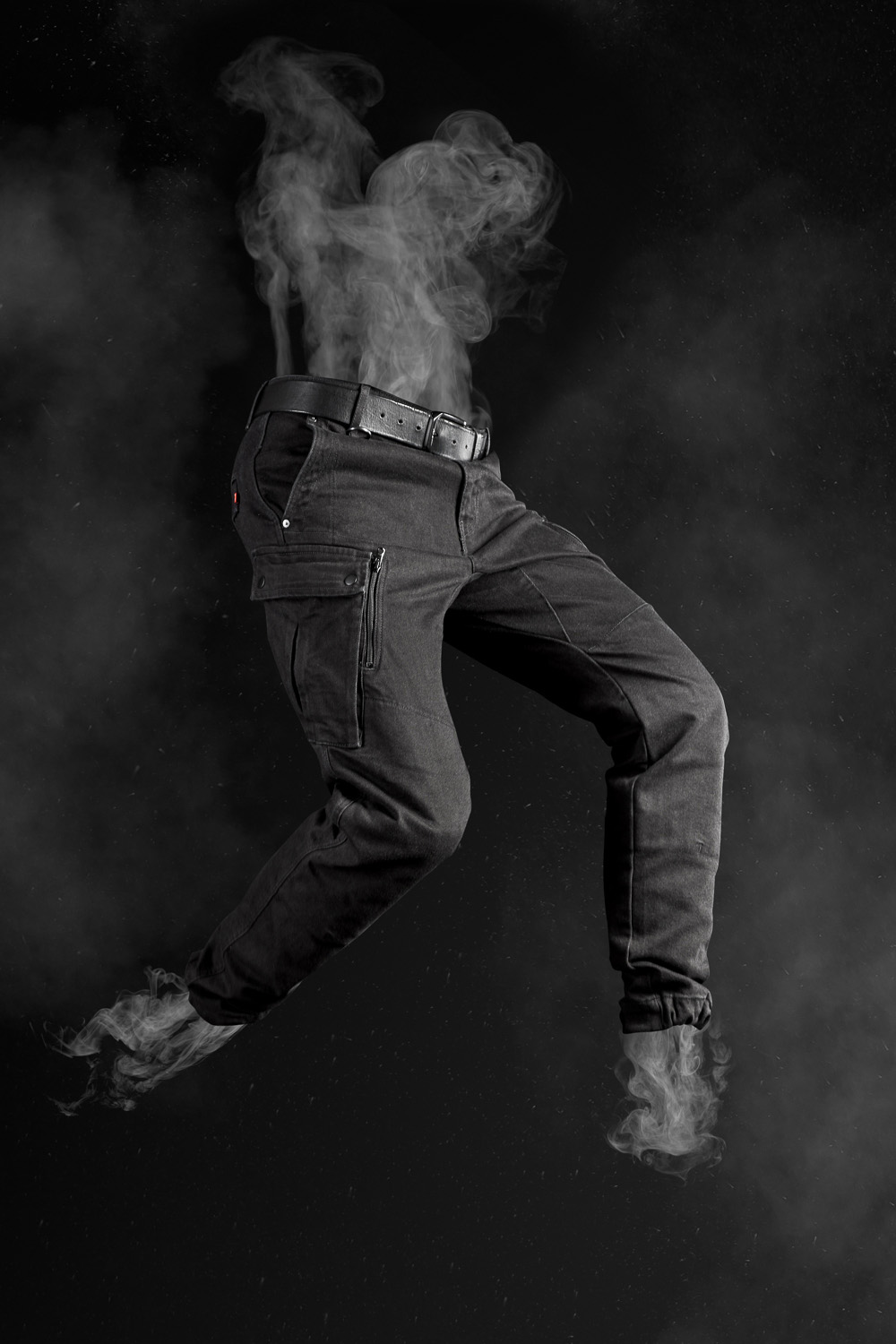 MARK BLACK AAA – Cargo Style Motorcycle Jeans for Men with Cordura® and Balistex®