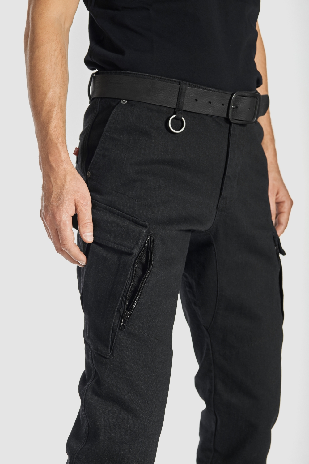 MARK BLACK AAA – Cargo Style Motorcycle Jeans for Men with Cordura® and Balistex®