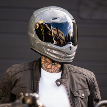 Motorcycle Helmet Reaper Grey Fiberglass | DOT & ECE