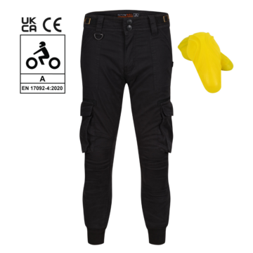 Ryan Cargo Black Trousers