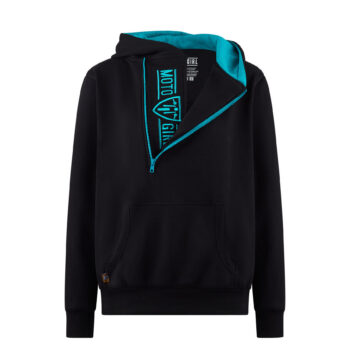 Helmet Hoodie - Teal/Black