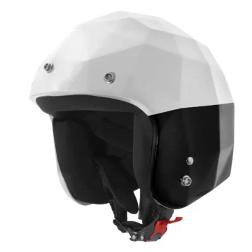 STEALTH HELMET - BLACK & WHITE (Helmets size: 1-Smaller (54-56))