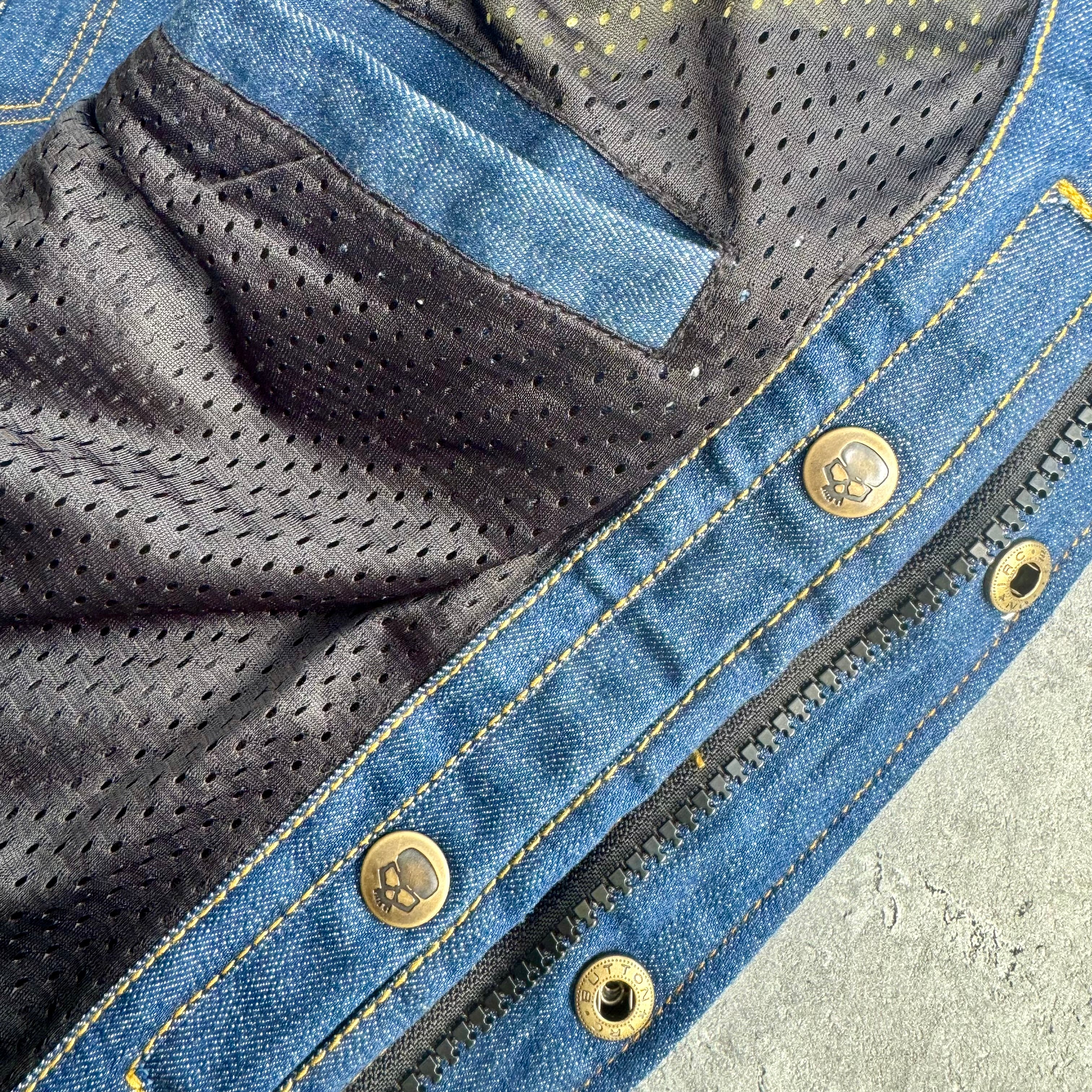 Motorcycle Protective Shirt Blue Morgan | Armored AAA