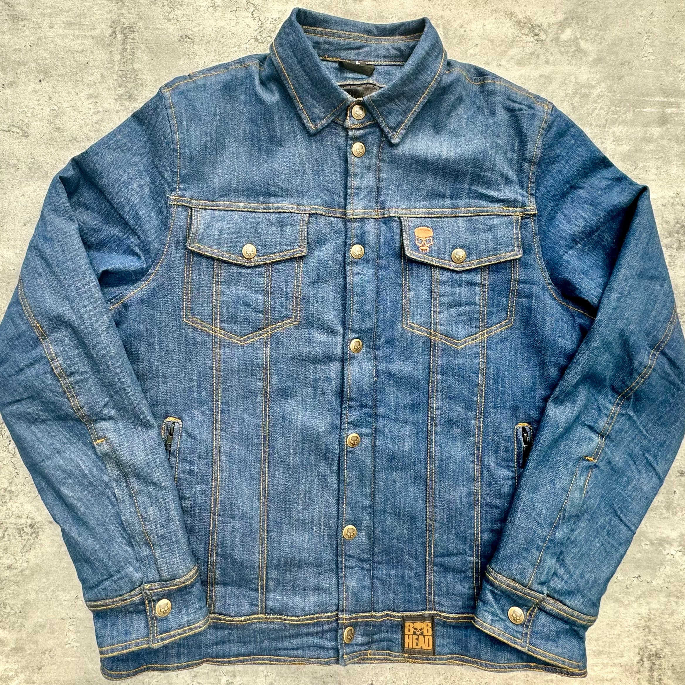 Motorcycle Protective Shirt Blue Morgan | Armored AAA