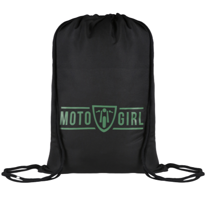 Motogirl Drawstring Bag (Green)