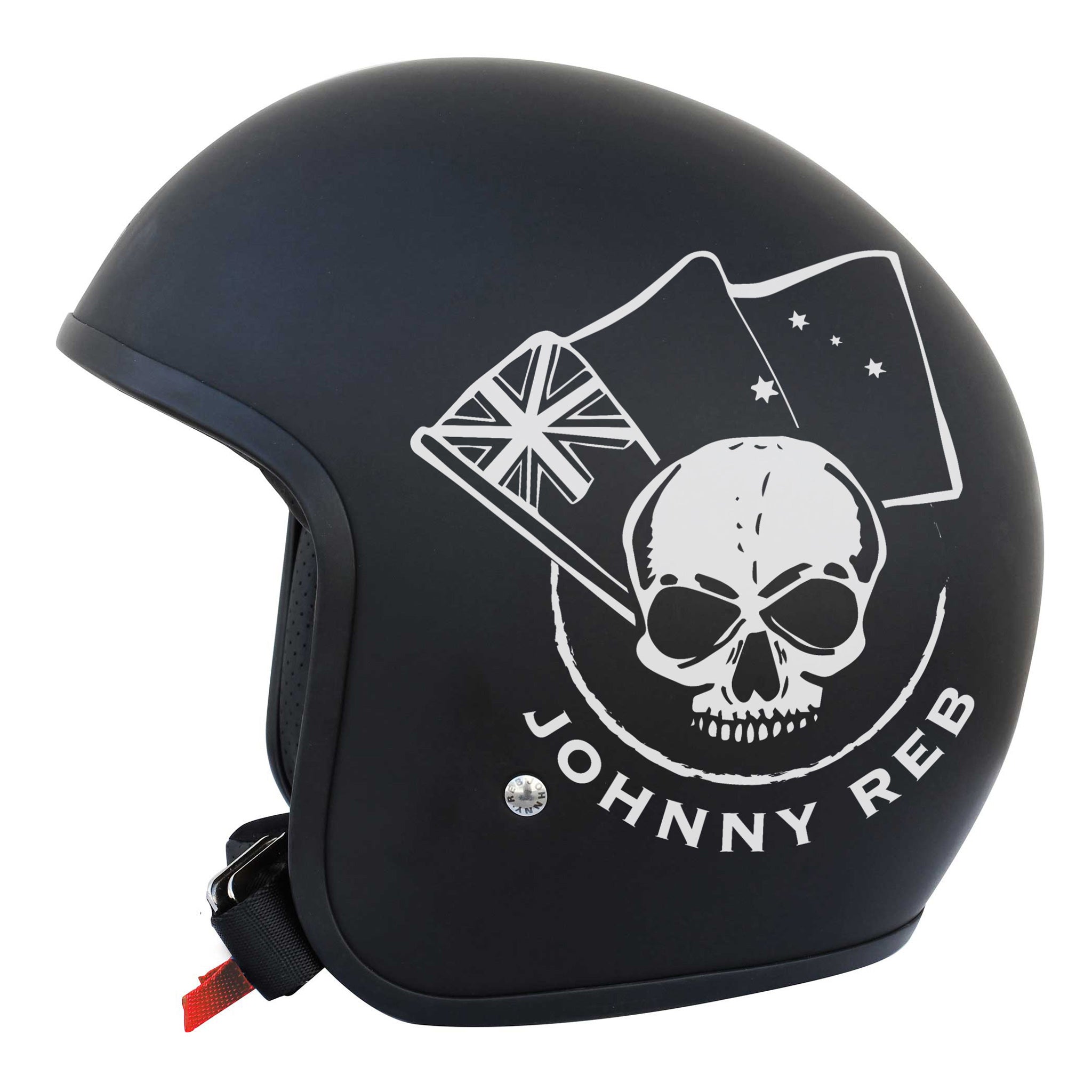 Johnny Reb Burke Aussie Skull Open Face Helmet