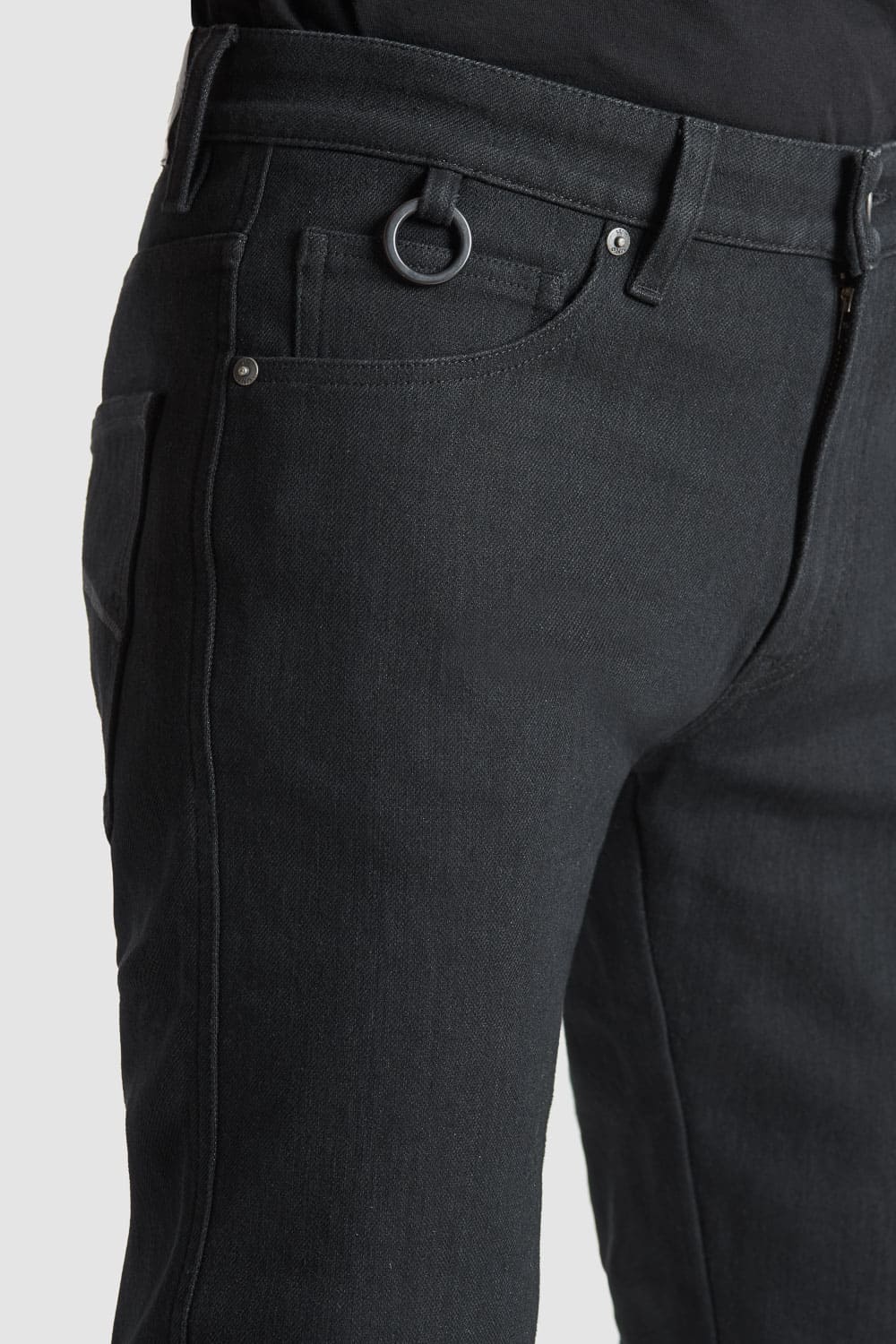 STEEL BLACK 02 - Meeste mootorratta teksad Slim-Fit Dyneema®