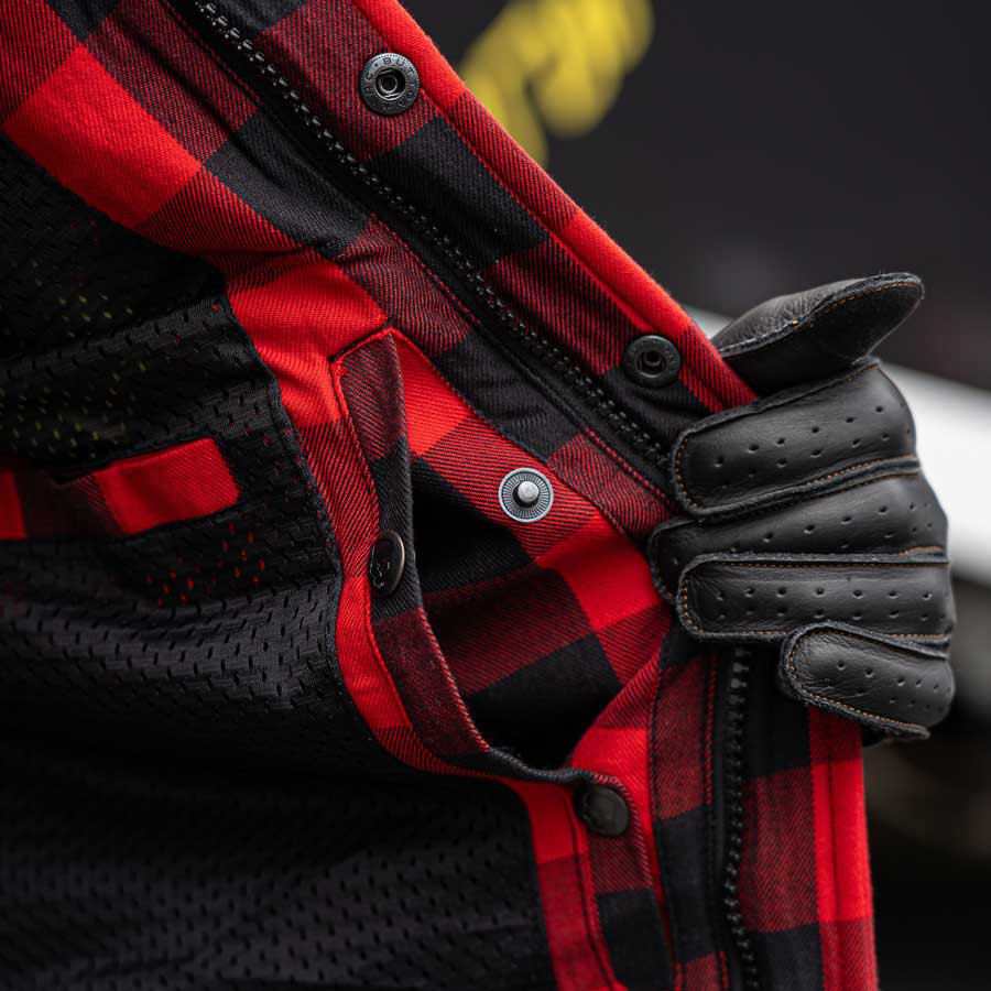 Motorcycle Protective Shirt Lumberjack X | Armored AAA